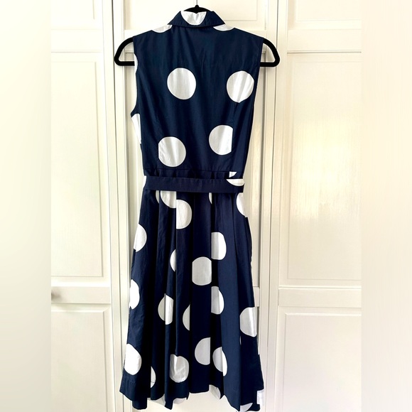 Navy/white Polka Dot Dress - Picture 2 of 5